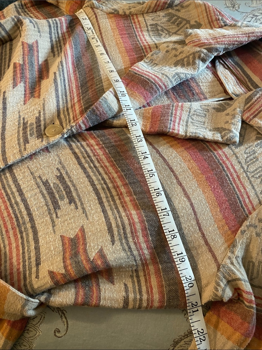 Soft Surroundings Aztec Fringe Duster - Picture 14 of 16
